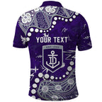 Personalized Fremantle Dockers Polo Shirt Aboriginal Pattern with Graffiti Style