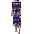 Personalized Fremantle Dockers Puletasi Aboriginal Pattern with Graffiti Style