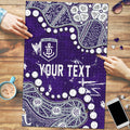 Personalized Fremantle Dockers Puzzle Aboriginal Pattern with Graffiti Style