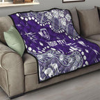 Personalized Fremantle Dockers Quilt Aboriginal Pattern with Graffiti Style