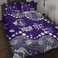 Personalized Fremantle Dockers Quilt Bed Set Aboriginal Pattern with Graffiti Style