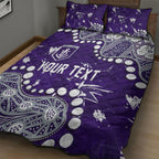 Personalized Fremantle Dockers Quilt Bed Set Aboriginal Pattern with Graffiti Style