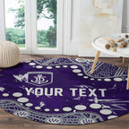 Personalized Fremantle Dockers Round Carpet Aboriginal Pattern with Graffiti Style