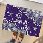 Personalized Fremantle Dockers Rubber Doormat Aboriginal Pattern with Graffiti Style
