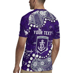 Personalized Fremantle Dockers Rugby Jersey Aboriginal Pattern with Graffiti Style