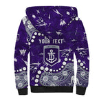Personalized Fremantle Dockers Sherpa Hoodie Aboriginal Pattern with Graffiti Style