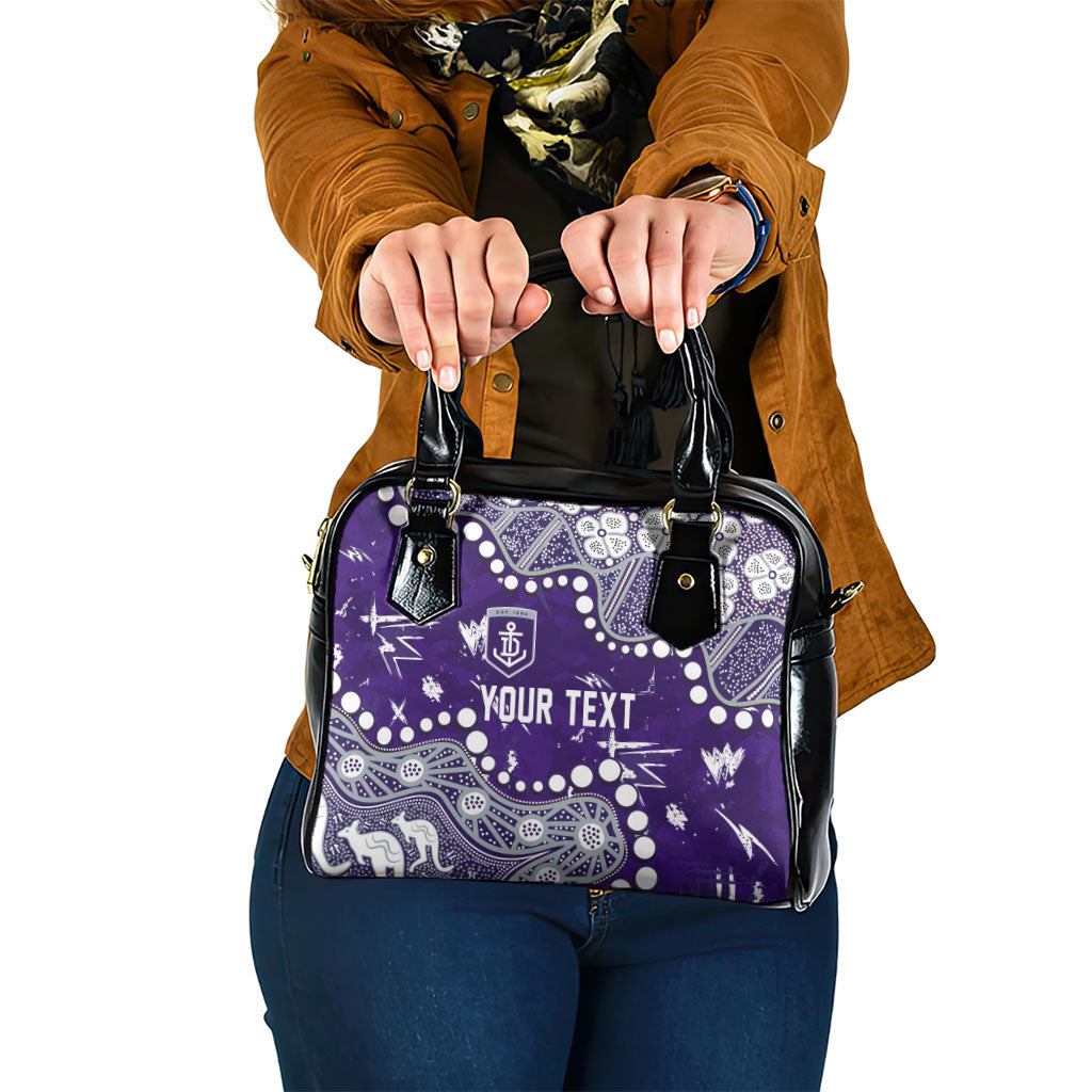 Personalized Fremantle Dockers Shoulder Handbag Aboriginal Pattern with Graffiti Style