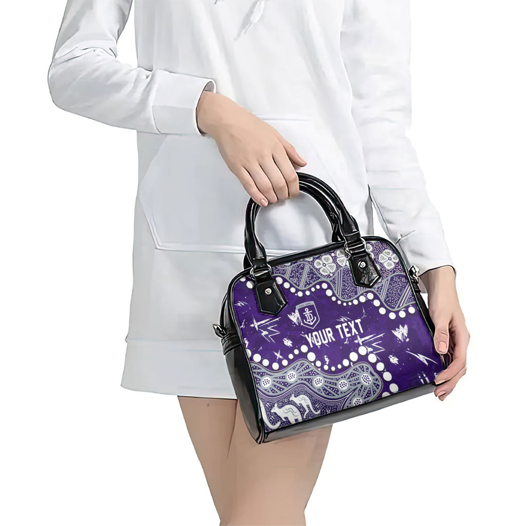 Personalized Fremantle Dockers Shoulder Handbag Aboriginal Pattern with Graffiti Style