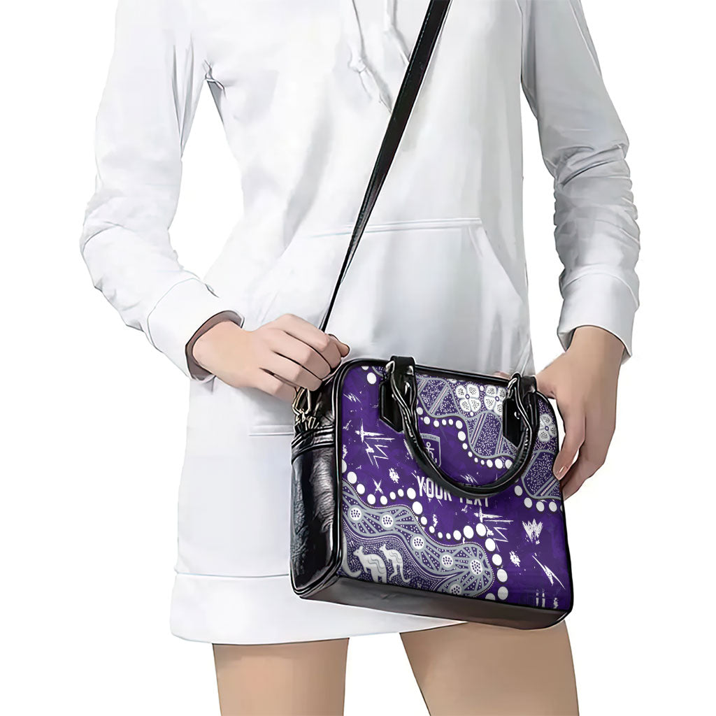 Personalized Fremantle Dockers Shoulder Handbag Aboriginal Pattern with Graffiti Style