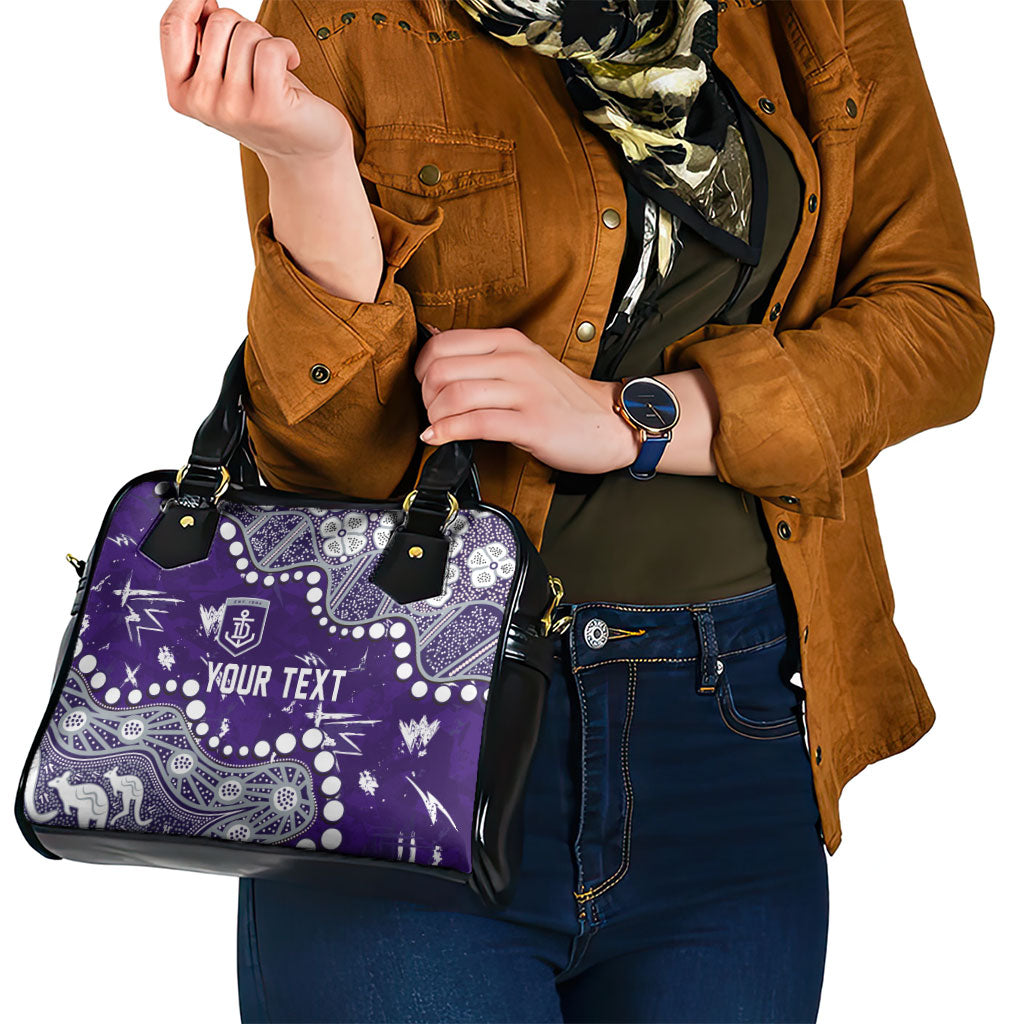 Personalized Fremantle Dockers Shoulder Handbag Aboriginal Pattern with Graffiti Style