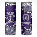 Personalized Fremantle Dockers Skinny Tumbler Aboriginal Pattern with Graffiti Style