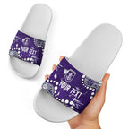 Personalized Fremantle Dockers Slide Sandals Aboriginal Pattern with Graffiti Style