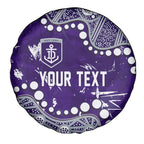 Personalized Fremantle Dockers Spare Tire Cover Aboriginal Pattern with Graffiti Style