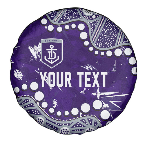 Personalized Fremantle Dockers Spare Tire Cover Aboriginal Pattern with Graffiti Style