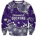 Personalized Fremantle Dockers Sweatshirt Aboriginal Pattern with Graffiti Style