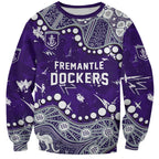 Personalized Fremantle Dockers Sweatshirt Aboriginal Pattern with Graffiti Style