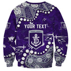 Personalized Fremantle Dockers Sweatshirt Aboriginal Pattern with Graffiti Style