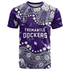 Personalized Fremantle Dockers T Shirt Aboriginal Pattern with Graffiti Style
