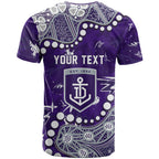 Personalized Fremantle Dockers T Shirt Aboriginal Pattern with Graffiti Style