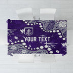 Personalized Fremantle Dockers Tablecloth Aboriginal Pattern with Graffiti Style