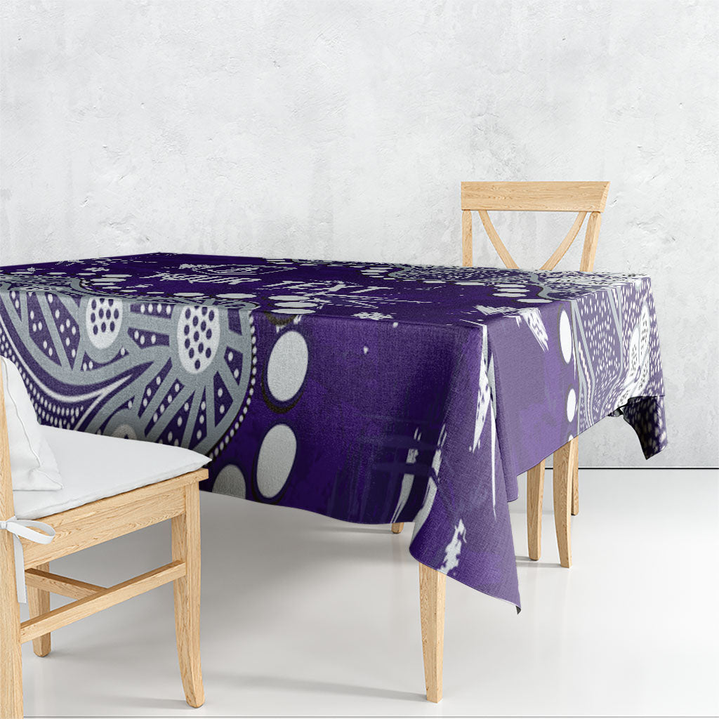Personalized Fremantle Dockers Tablecloth Aboriginal Pattern with Graffiti Style