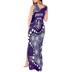Personalized Fremantle Dockers Tank Maxi Dress Aboriginal Pattern with Graffiti Style