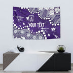 Personalized Fremantle Dockers Tapestry Aboriginal Pattern with Graffiti Style