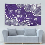 Personalized Fremantle Dockers Tapestry Aboriginal Pattern with Graffiti Style