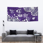 Personalized Fremantle Dockers Tapestry Aboriginal Pattern with Graffiti Style