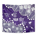 Personalized Fremantle Dockers Tapestry Aboriginal Pattern with Graffiti Style