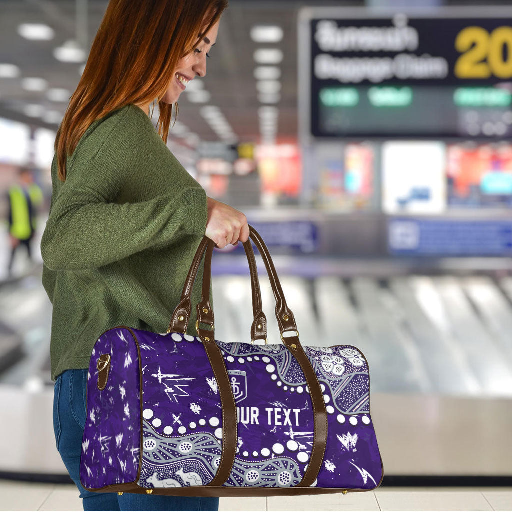 Personalized Fremantle Dockers Travel Bag Aboriginal Pattern with Graffiti Style