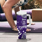 Personalized Fremantle Dockers Tumbler With Handle Aboriginal Pattern with Graffiti Style