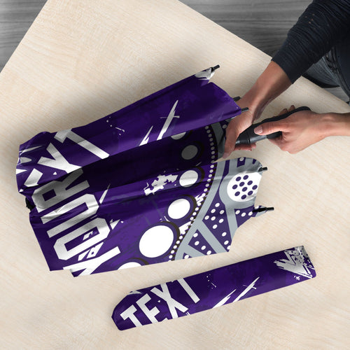 Personalized Fremantle Dockers Umbrella Aboriginal Pattern with Graffiti Style