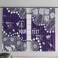 Personalized Fremantle Dockers Window Curtain Aboriginal Pattern with Graffiti Style