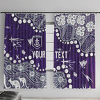 Personalized Fremantle Dockers Window Curtain Aboriginal Pattern with Graffiti Style