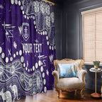 Personalized Fremantle Dockers Window Curtain Aboriginal Pattern with Graffiti Style