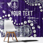 Personalized Fremantle Dockers Window Curtain Aboriginal Pattern with Graffiti Style