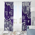 Personalized Fremantle Dockers Window Curtain Aboriginal Pattern with Graffiti Style