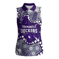 Personalized Fremantle Dockers Women Sleeveless Polo Shirt Aboriginal Pattern with Graffiti Style