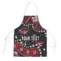 Personalized Essendon Bombers Apron Aboriginal Pattern with Graffiti Style
