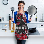 Personalized Essendon Bombers Apron Aboriginal Pattern with Graffiti Style