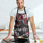 Personalized Essendon Bombers Apron Aboriginal Pattern with Graffiti Style
