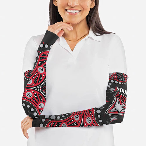 Personalized Essendon Bombers Arm Sleeves Aboriginal Pattern with Graffiti Style