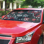 Personalized Essendon Bombers Auto Sun Shade Aboriginal Pattern with Graffiti Style