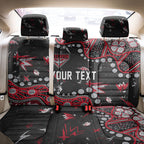Personalized Essendon Bombers Back Car Seat Cover Aboriginal Pattern with Graffiti Style
