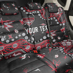 Personalized Essendon Bombers Back Car Seat Cover Aboriginal Pattern with Graffiti Style