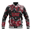 Personalized Essendon Bombers Baseball Jacket Aboriginal Pattern with Graffiti Style