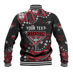 Personalized Essendon Bombers Baseball Jacket Aboriginal Pattern with Graffiti Style