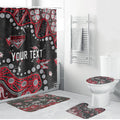Personalized Essendon Bombers Bathroom Set Aboriginal Pattern with Graffiti Style