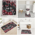 Personalized Essendon Bombers Bathroom Set Aboriginal Pattern with Graffiti Style